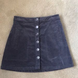 Button Up mini skirt